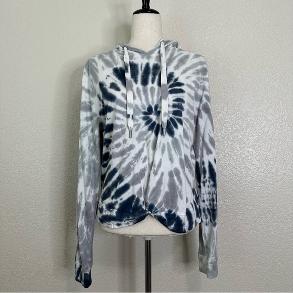 C&C California Boho Tie Dye Twist Front Hoodie Sweatshirt, Sz Small - Picture 1 of 13